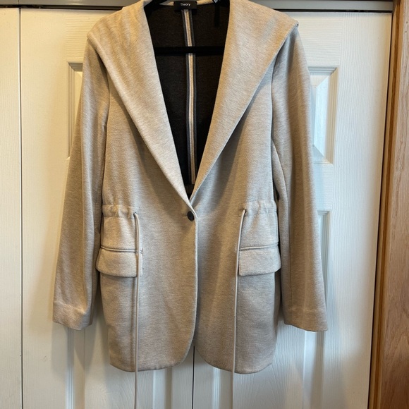 Theory Hooded Blazer Jacket - Picture 4 of 5